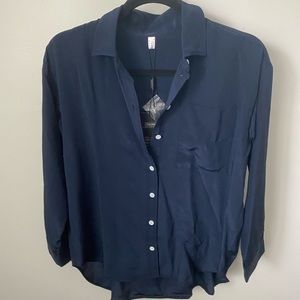 Lilysilk Navy Silk Blouse